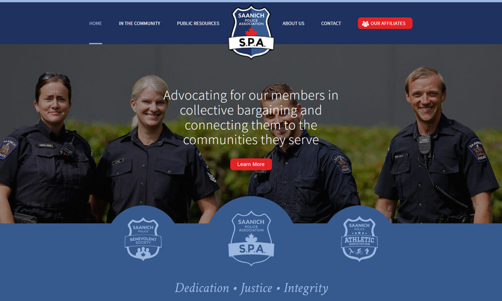 New Mobile App, Site & Logo for Saanich Police Association - Caorda