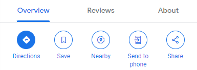 leave a review panel in Google Maps